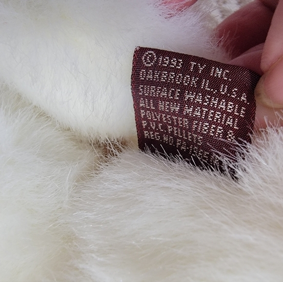 NEW Vintage TY Peppermint Polar Bear Winter Hat and Scarf - Picture 7 of 16